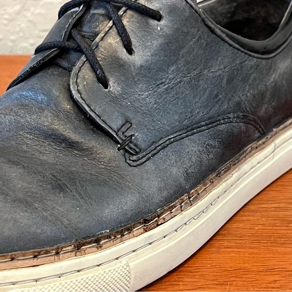 Diesel blue-gray low leather sneakers size 39 (US 8.5) - Picture 4 of 14